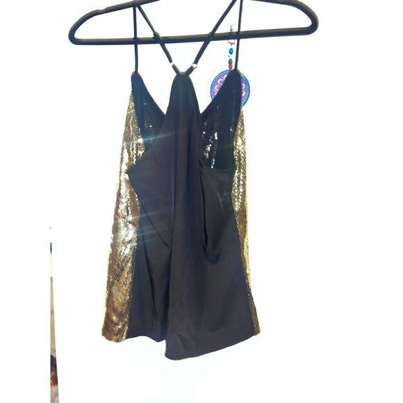 Grace Karin  Gold Glittery sequin clubbing strap size Medium BNWT - Picture 6 of 11